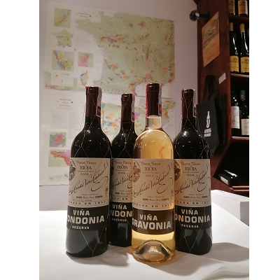 Vina Tondonia - Lopez de Heredia Vina Gravonia Blanco Crianza 2013  + 3 reserva tinto 2011