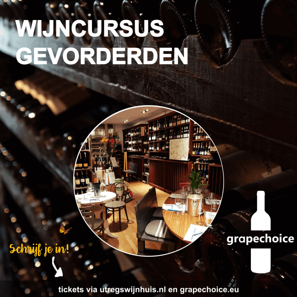 Wijncursus gevorderden september/oktober 2021 - 4 avonden